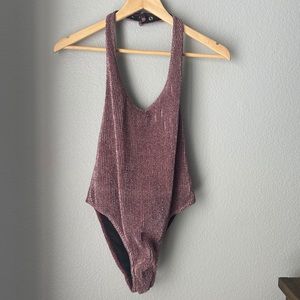 Out from Under by UO sparkle bodysuit SMALL